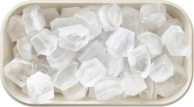 Кутия за приготвяне и съхраняване на лед Lekue 1010242, 132 кубчета, -20/+80°C, Куха основа против конденз, Бял
