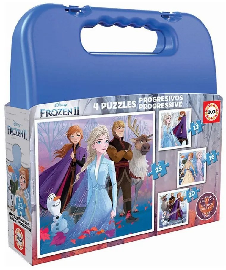 Educa - Детски пъзел Frozen 2 в куфар 18114