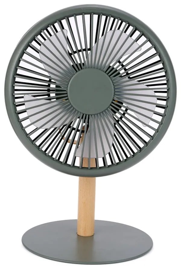 Зелена настолна лампа с вентилатор с дистанционно управление (височина 26 см) Beyond - Gingko