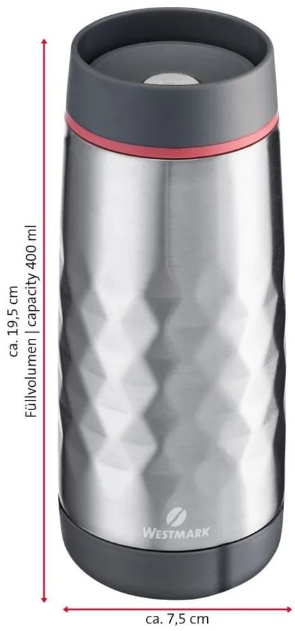 Светлосива термочаша 400 ml Viva - Westmark