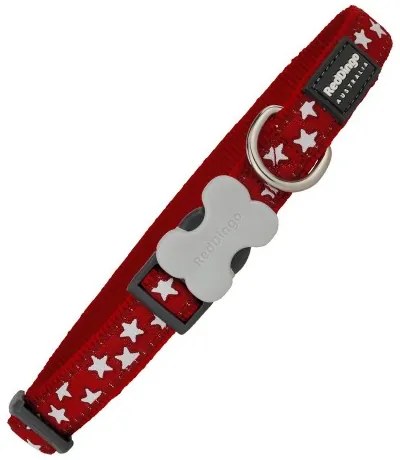 Кучешки Нашийник Red Dingo Звезда Звезди (2,5 x 41-63 cm)