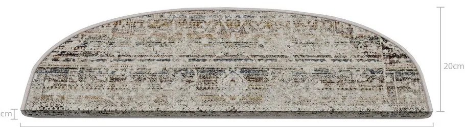 Бежови килимчета за стълби в комплект от 16 части 20x65 cm Cottage Warmth - Vitaus