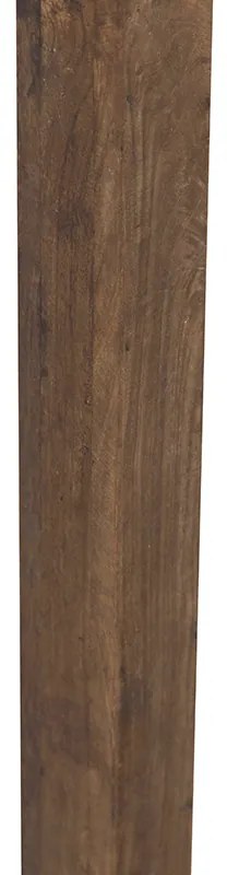 Индустриална подова лампа бронз с мангово дърво - Mangoes