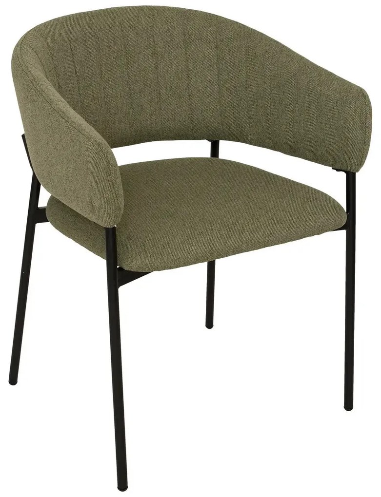 Трапезен стол с подлакътници atmosphera Solea, Корд - Амбър