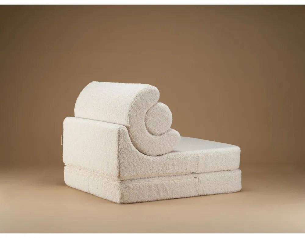 Кремав детски стол от букле Flipster – Wigiwama