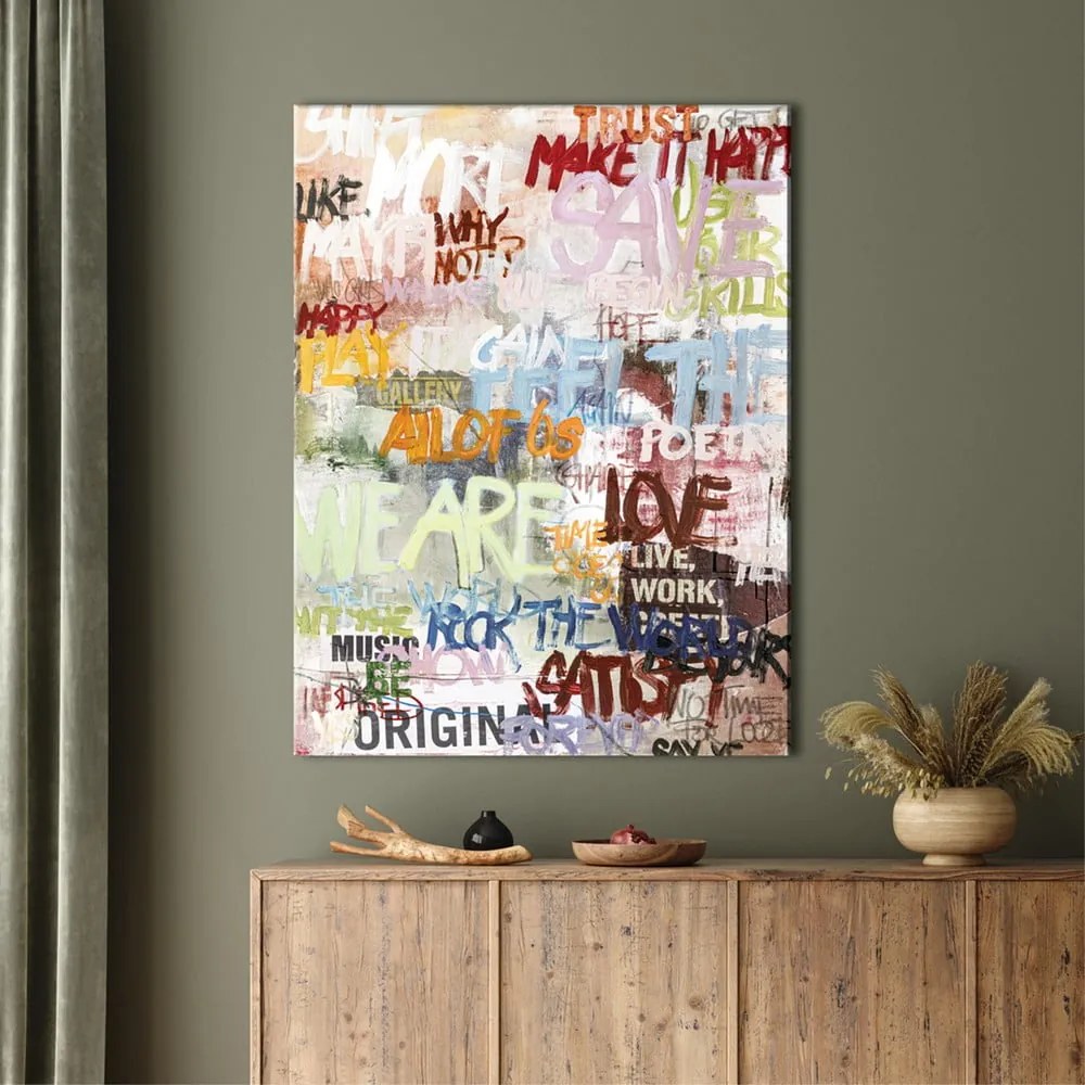 Картина с ръчно изрисувани елементи 90x118 cm Streetlife – Malerifabrikken