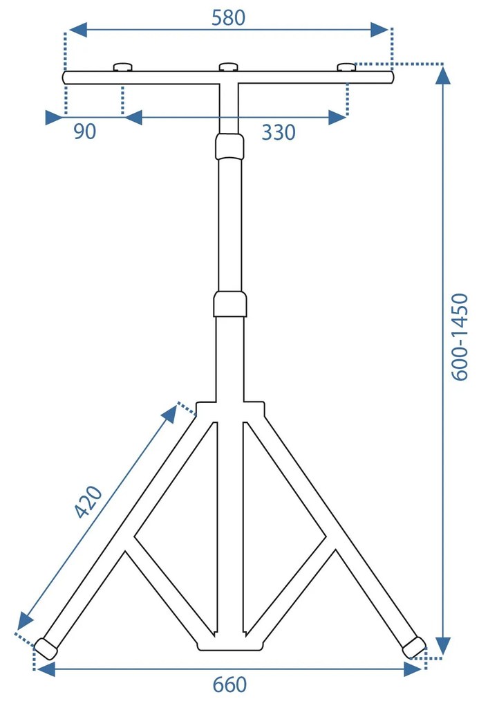 Statyw na lampy halogenowe RSL016
