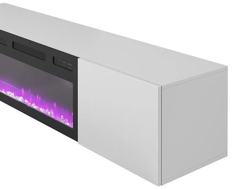 TV шкаф с вградена камина  LIVO RTV-180W K