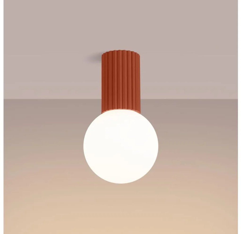 Sollux SL.1728 - Плафон за баня HALO 1xG9/8W/230V IP44 оранжев