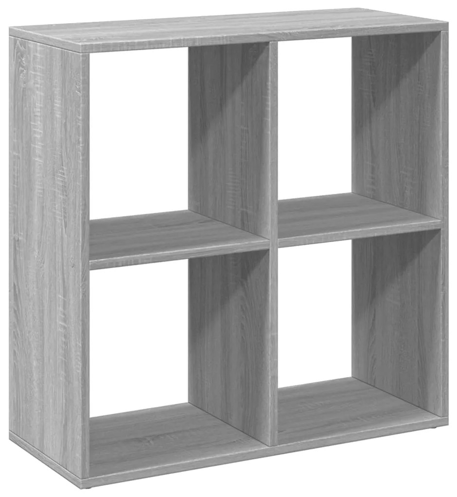 858008 vidaXL Разделител за стая / библиотека, сив сонома, 69,5x29x69,5 см