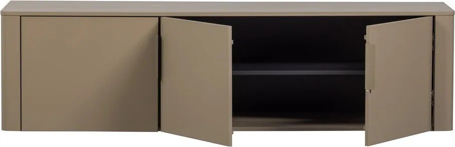 Кафяво-сива маса за телевизор от масивен бор 154x56x44 cm Gunnar – WOOOD