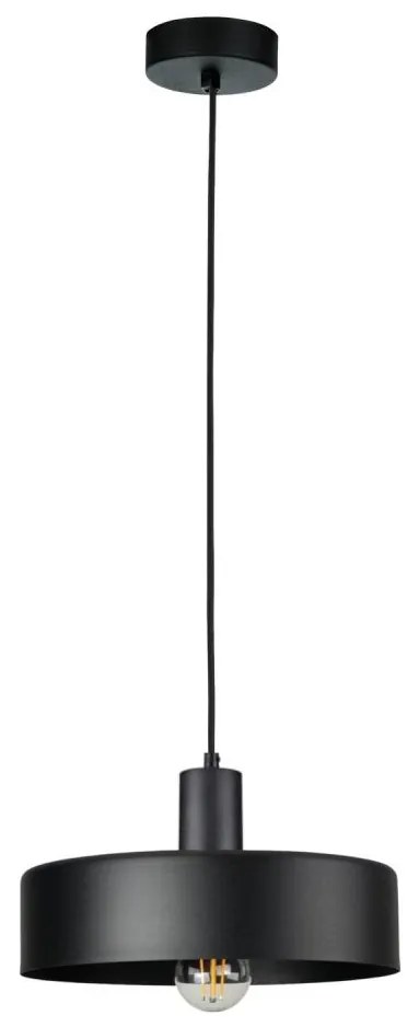 Люстра на кабел ARCANE 1xE27/60W/230V черна