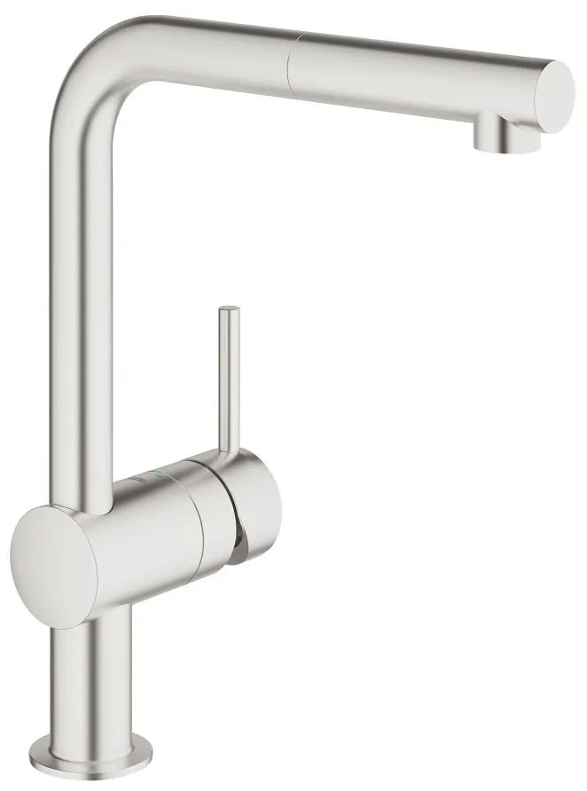Кухненски кран Grohe Minta със спирала-Silver Mat