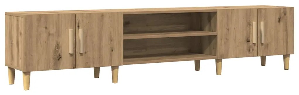 857142 vidaXL ТВ шкаф, дъб артизан, 180x31,5x40 см, инженерно дърво