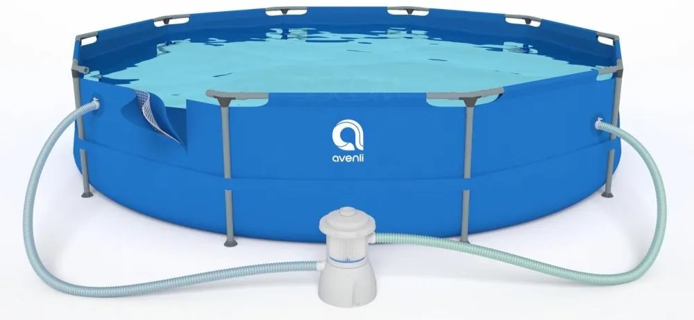 Градински басейн с филтрация 305 x 76 cm