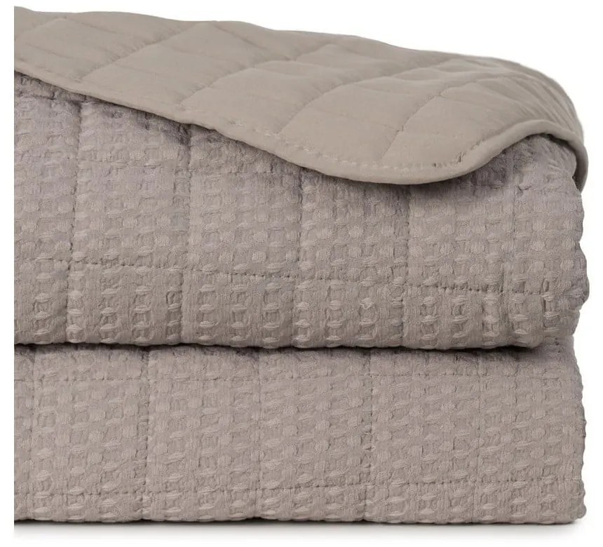 Бежово капитонирано покривало за легло 240x260 cm – Ixia
