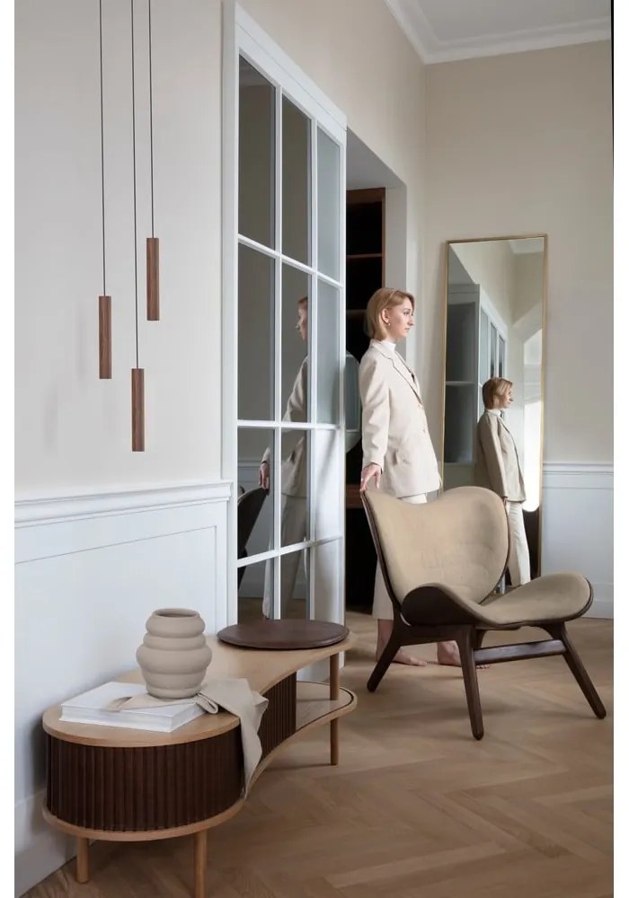 Масичка за телевизор в дъбов декор в естествено кафяво 140x40 cm Audacious - UMAGE