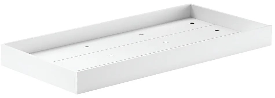 Бяло детско двуетажно разтегателно легло от масивен бук с място за съхранение 90x200 cm Forrest – Vipack