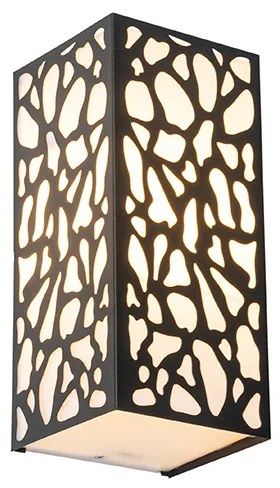 Модерна външна стенна лампа черна IP44 - Nicole