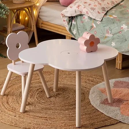 Детско столче atmosphera Flower, MDF, Розов