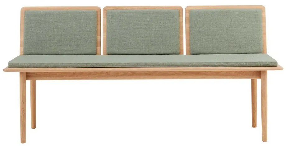 Светлозелена вълнена пейка Elba - Hammel Furniture