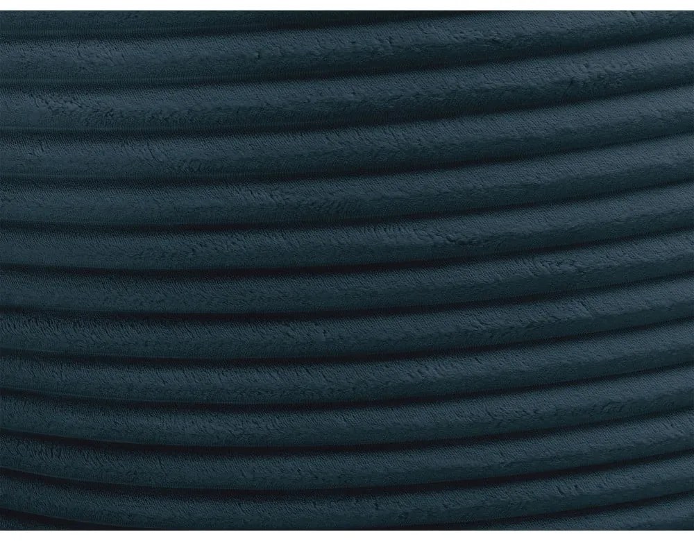 Тъмносин пуф от рипсено кадифе Socrate – Bobochic Paris