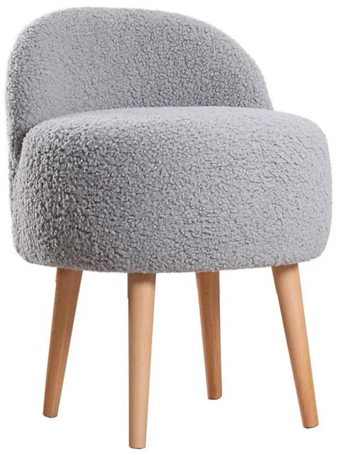 Табуретка MIKI Ø 46 см, сива