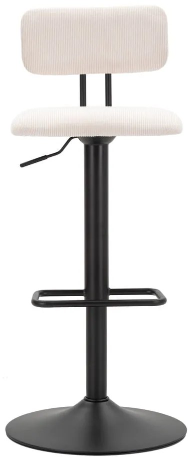 Бяло-черен бар стол с регулируема височина (височина на седалката 61 cm) Tina – Mauro Ferretti
