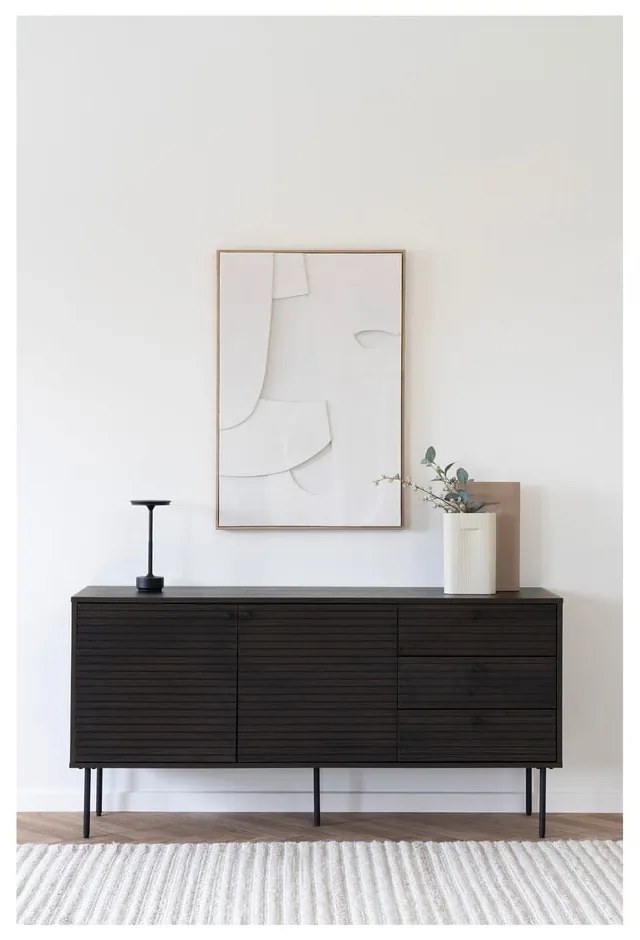 Черна LED настолна лампа (височина 28,5 cm) Lyneham – House Nordic