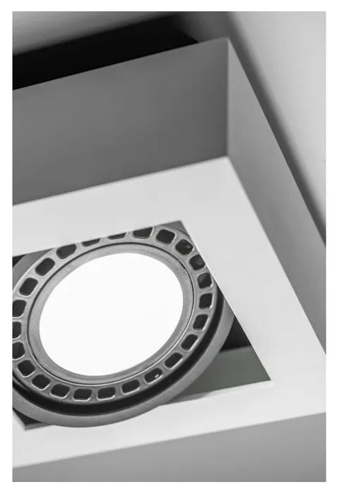 Бяло осветително тяло за таван с метален абажур 34x18,5 cm Loid – GTV