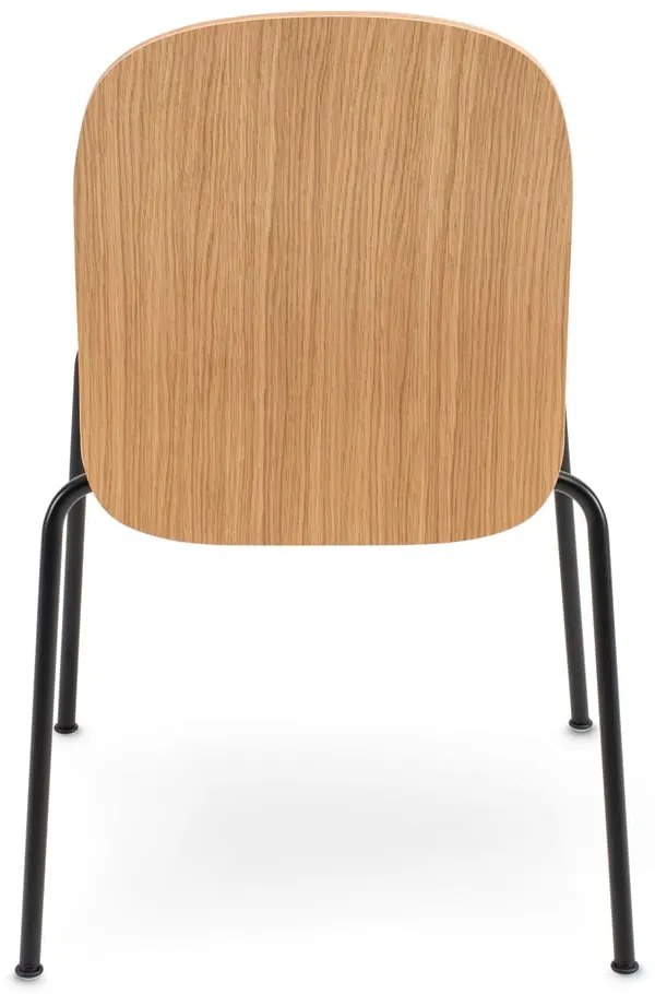 Трапезни столове в комплект за подреждане 2 бр. от декор от дъб в естествен цвят Book – Gazzda