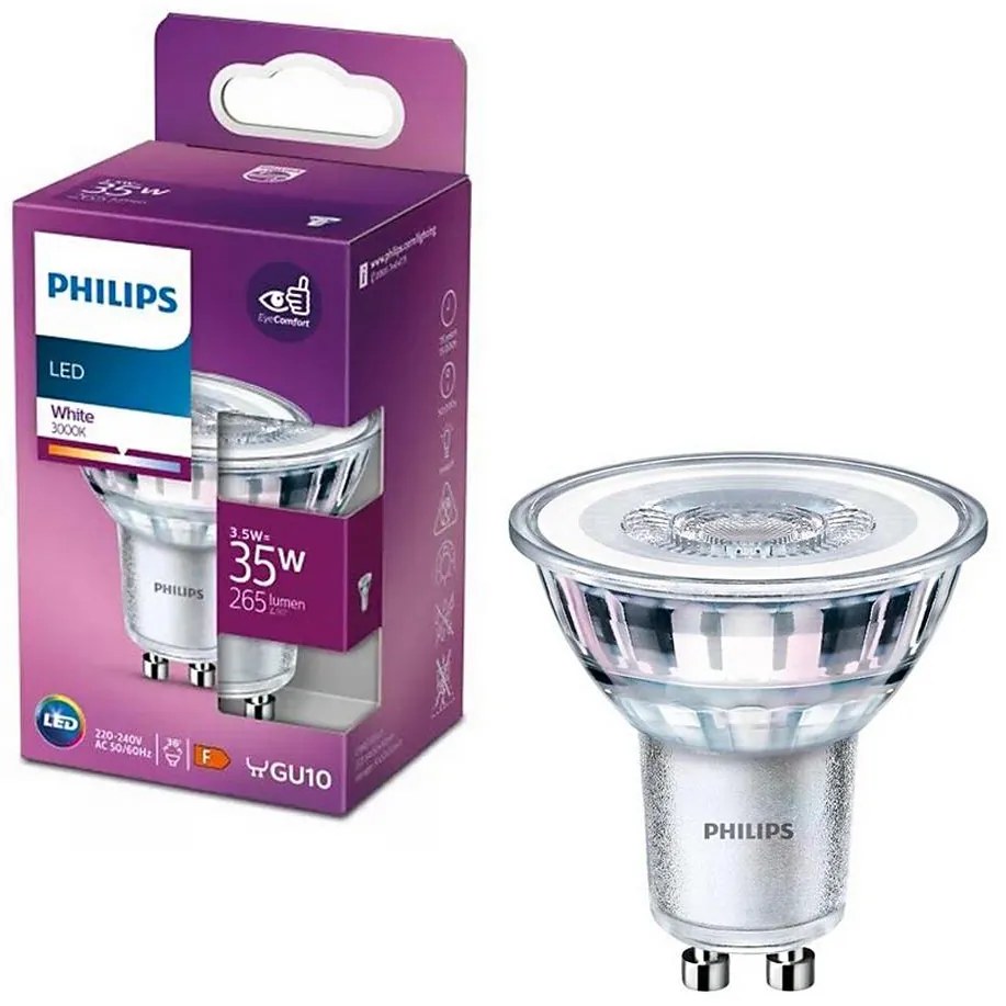 LED Крушка Philips PAR16 GU10/3,5W/230V 3000K