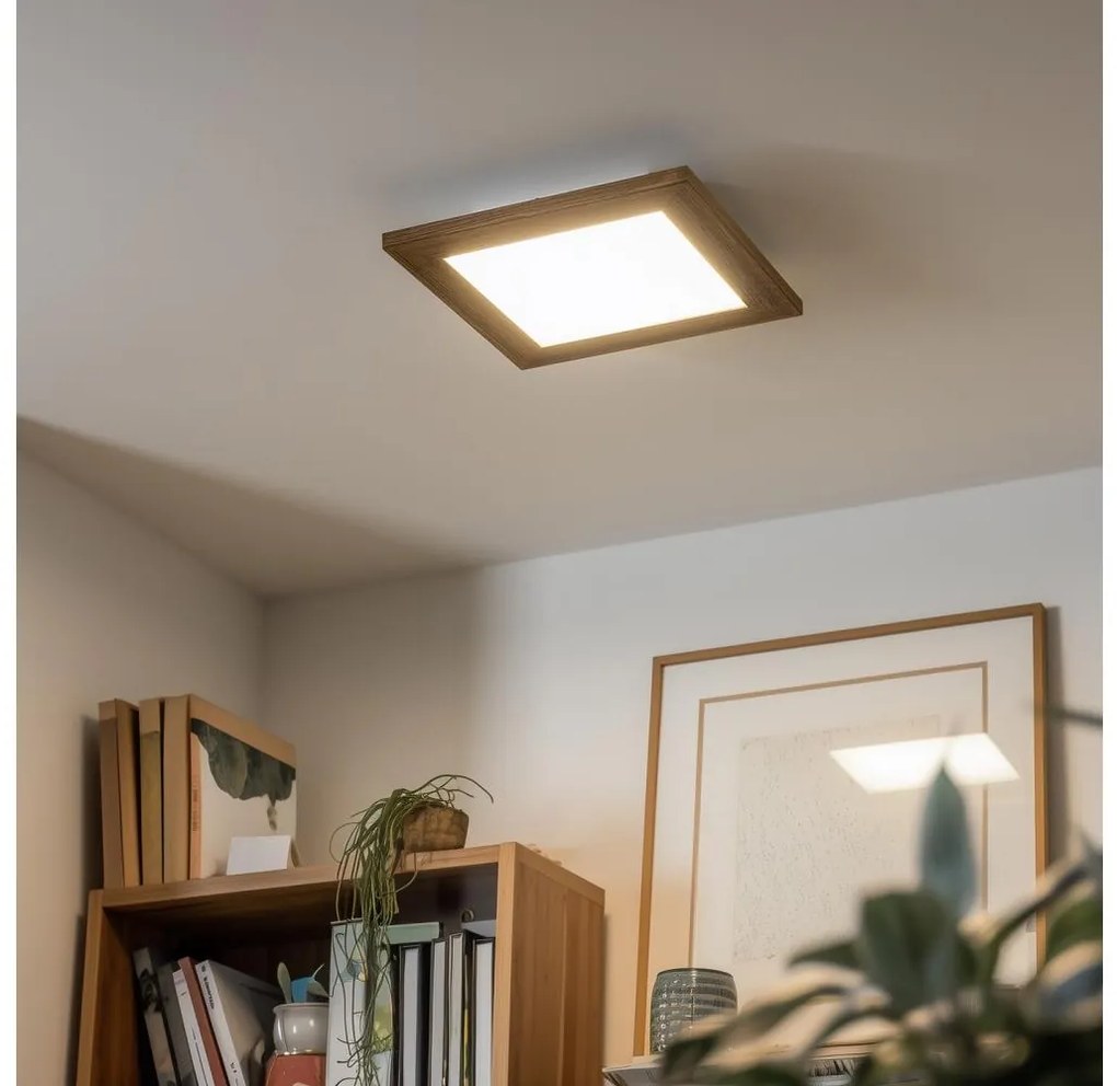 Eglo - LED RGBW панел SALOBRENA-C 16W 230V кафяв + дистанционно