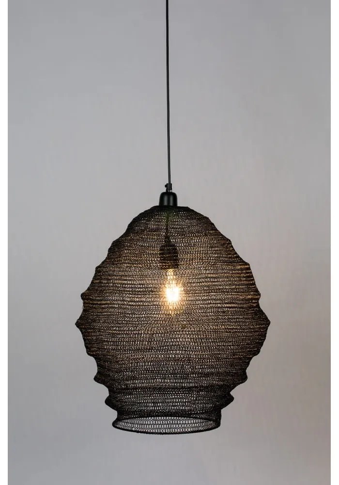 Черно висящо осветително тяло , ø 48 cm Lena - White Label