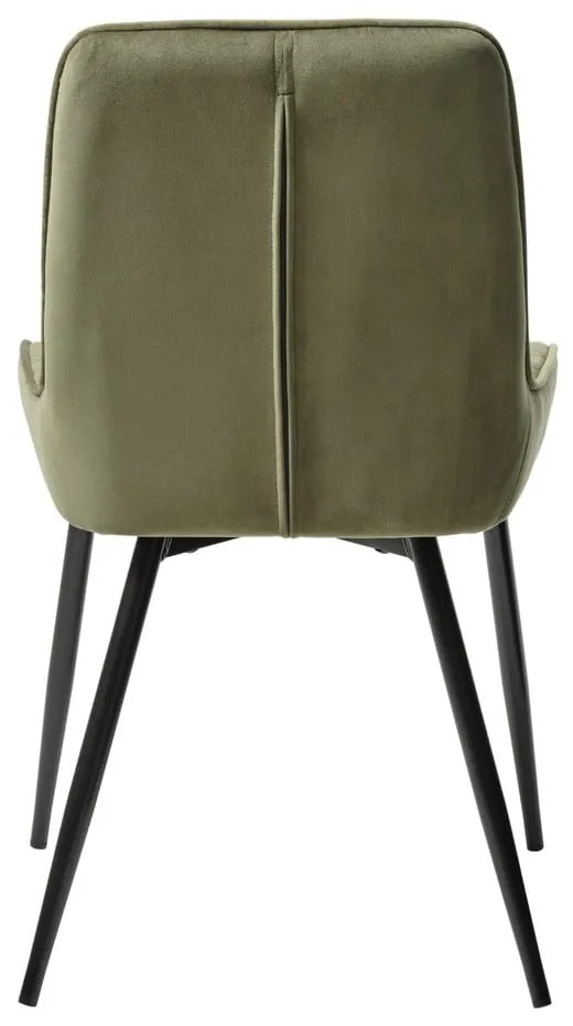 Зелен кадифен стол за хранене Milton - Unique Furniture