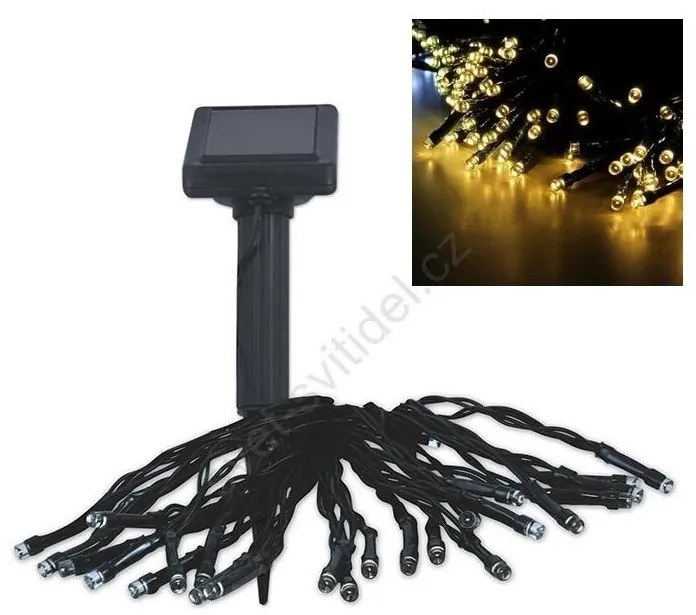 LED соларен гирлянд SHINE 200xLED/1,2V 600 mAh 21,9 м IP44