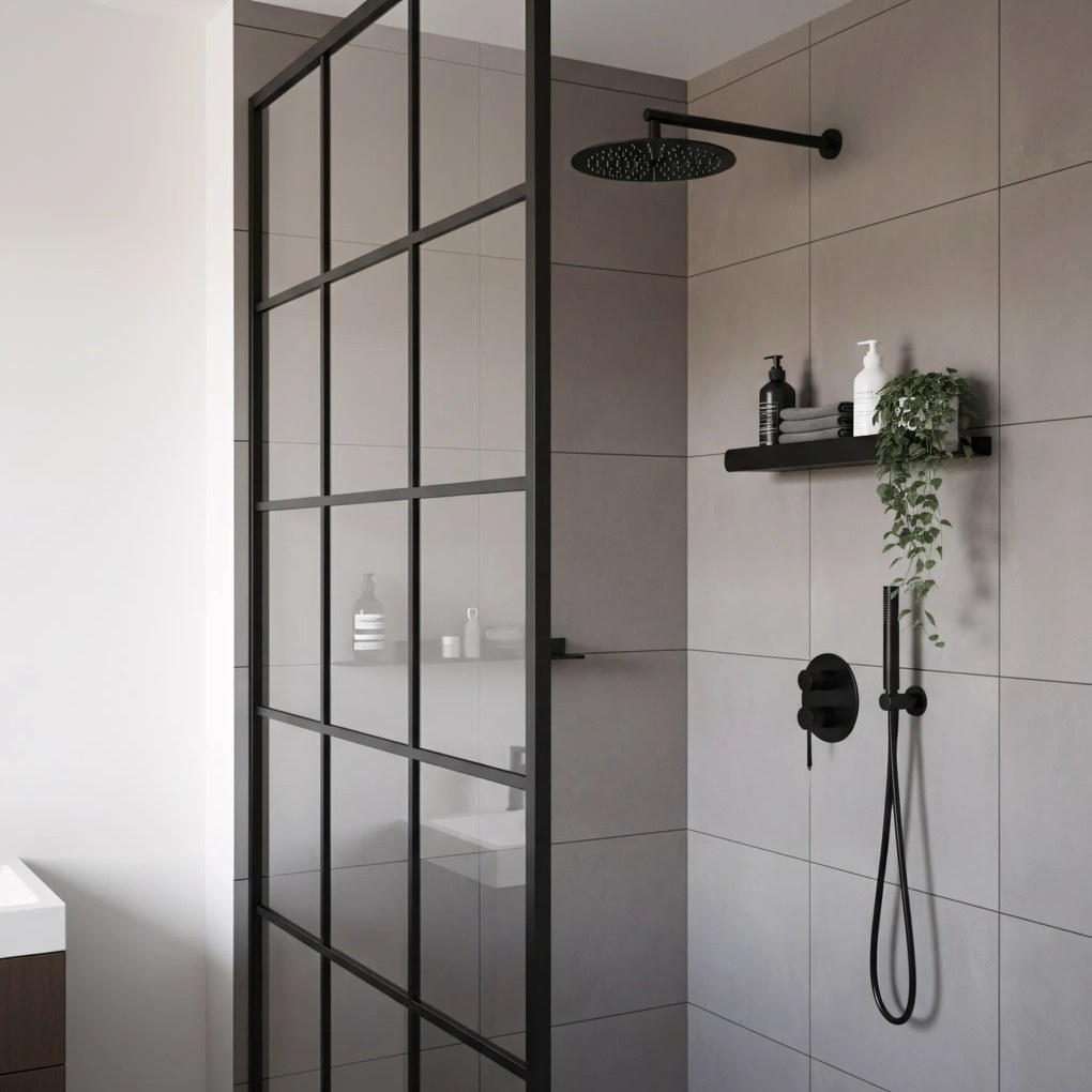 Рафт за баня SF03 45cm black matt
