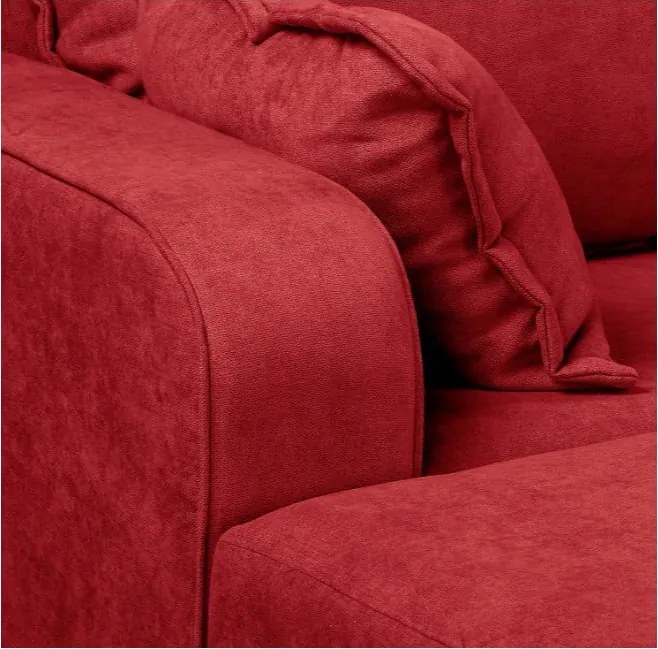 Червен ъглов диван (ляв ъгъл) Beata - Ropez