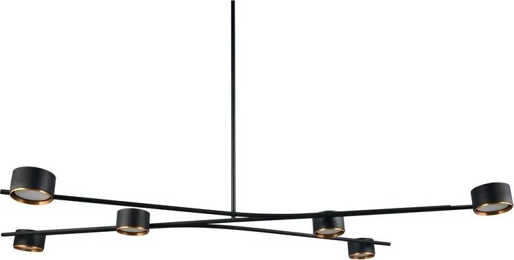 Черно метално висящо осветително тяло Coda – Trio Select