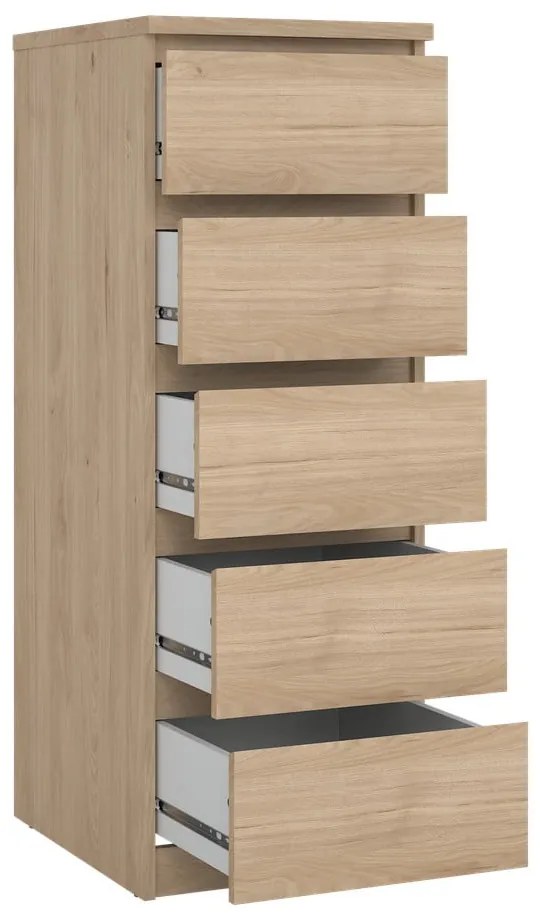 Скрин от дъбов декор в естествен цвят 40x111x50 cm Naia – Tvilum