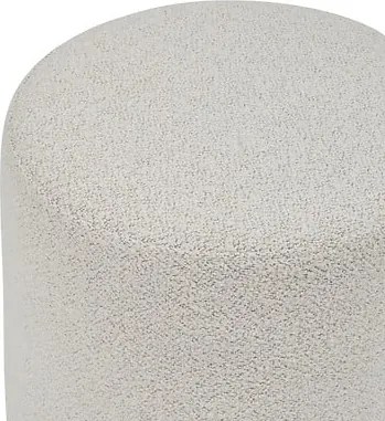 Пуф atmosphera Nesky, Бял, Ø41 см
