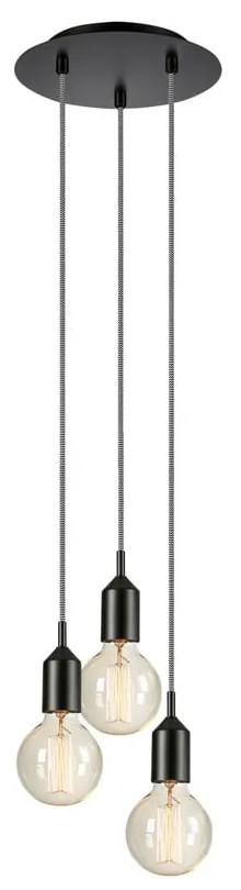 Черна висяща лампа 25x25 cm Bronx - Markslöjd