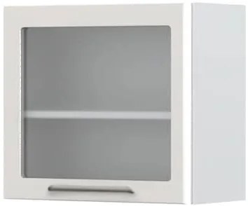 Висящ шкаф Modena V5-60-1KS with Витрина-White - Gray light