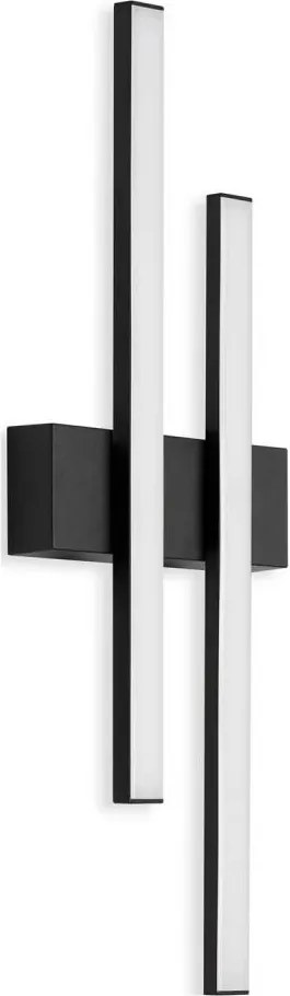 Telefunken - LED външно стенно осветително тяло 2xLED/4W/230V IP44 черно