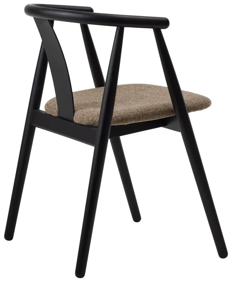 Трапезен стол в черен и бежов цвят Relate – Unique Furniture