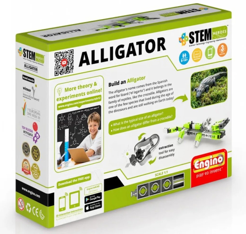 Енджино - СТЕМ герой алигатор