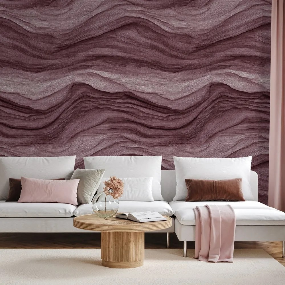 Тапет – Вълнообразни кафяви текстури