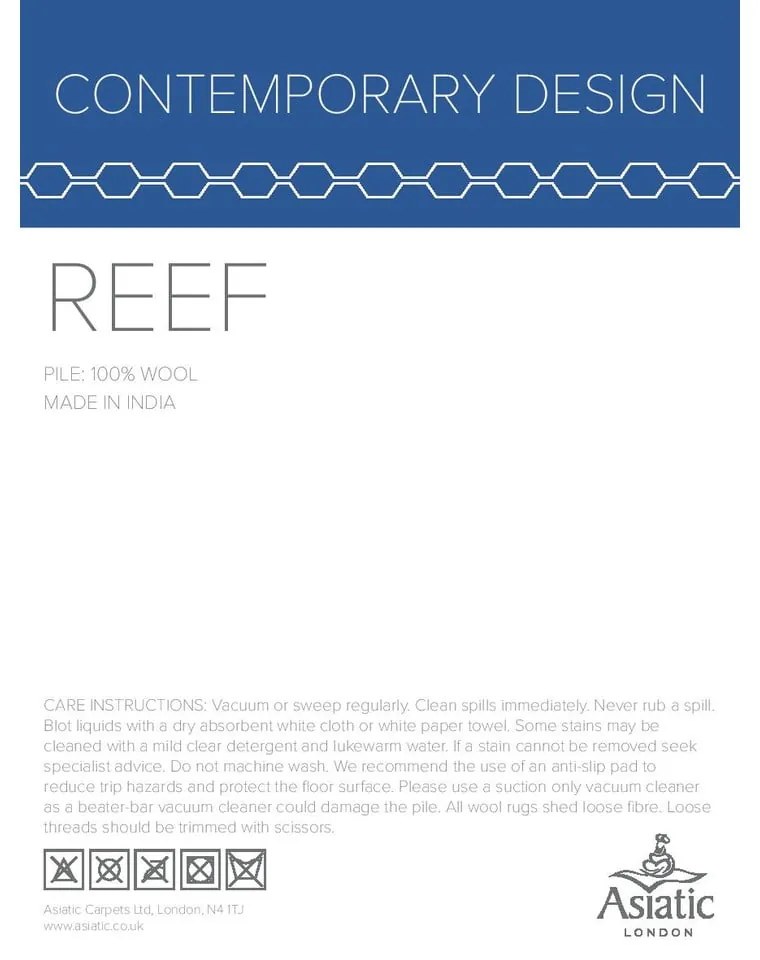 Сив и жълт килим Big Zig, 160 x 230 cm Reef - Asiatic Carpets