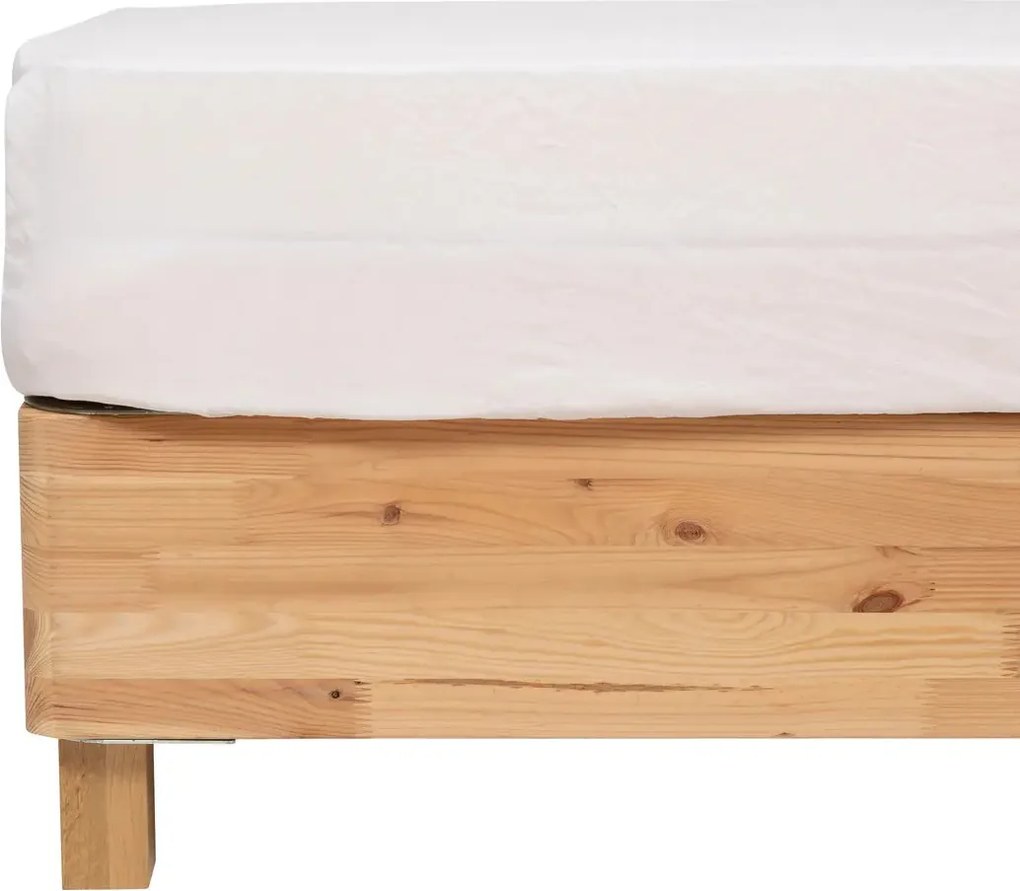 Еластичен чаршаф atmosphera Priscia, 140x190 cm, Бял