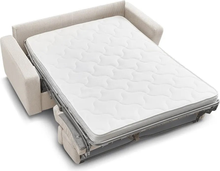 Кремав разтегателен диван от рипсено кадифе 195 cm Monaco – Bobochic Paris